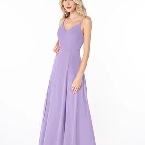 Azazie Lena Lilac Bridesmaid Dress
